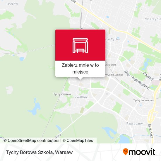 Mapa Tychy Borowa Szkoła