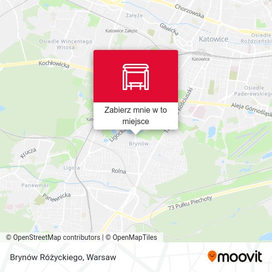 Mapa Brynów Różyckiego