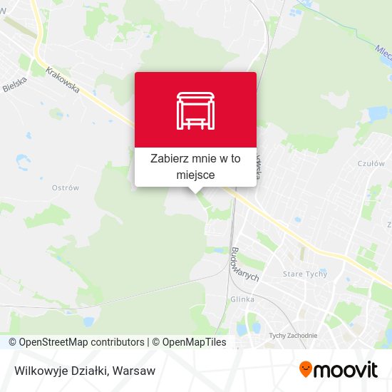 Mapa Wilkowyje Działki