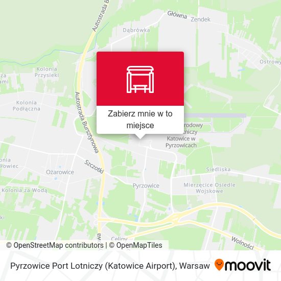 Mapa Pyrzowice Port Lotniczy (Katowice Airport)