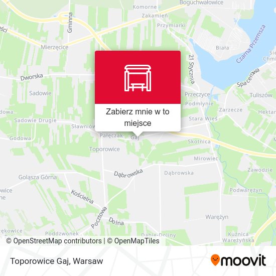 Mapa Toporowice Gaj