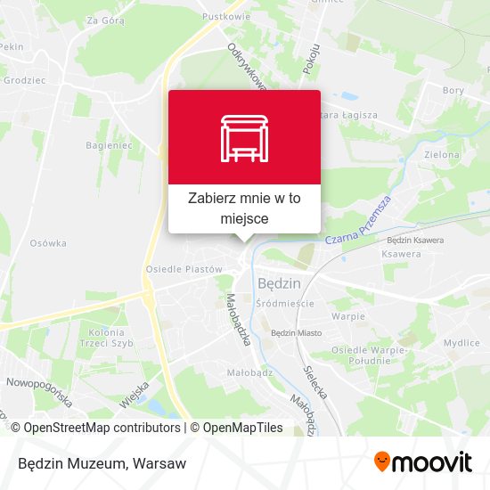 Mapa Będzin Muzeum