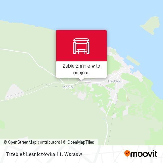 Mapa Trzebież Leśniczówka 11