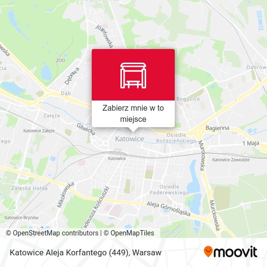 Mapa Katowice Aleja Korfantego (449)