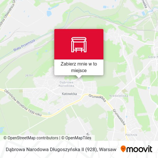 Mapa Dąbrowa Narodowa Długoszyńska II (928)