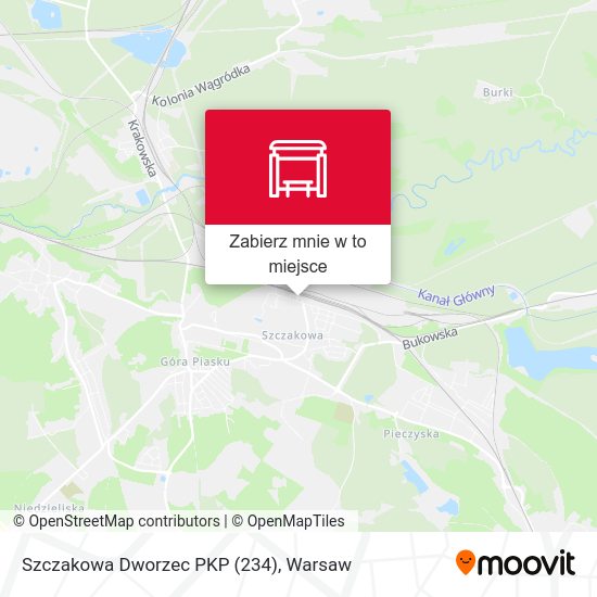 Mapa Szczakowa Dworzec PKP (234)