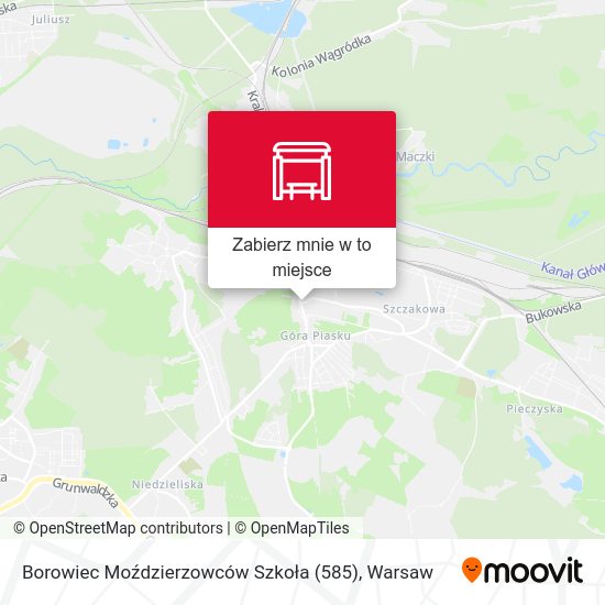 Mapa Borowiec Moździerzowców Szkoła (585)