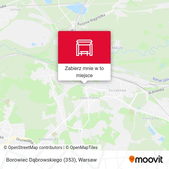 Mapa Borowiec Dąbrowskiego (353)