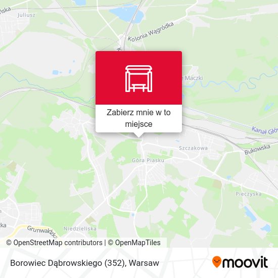 Mapa Borowiec Dąbrowskiego (352)