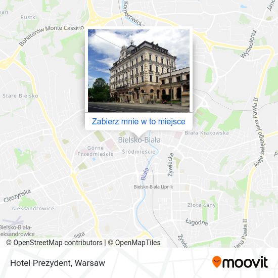 Mapa Hotel Prezydent