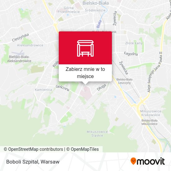 Mapa Boboli Szpital