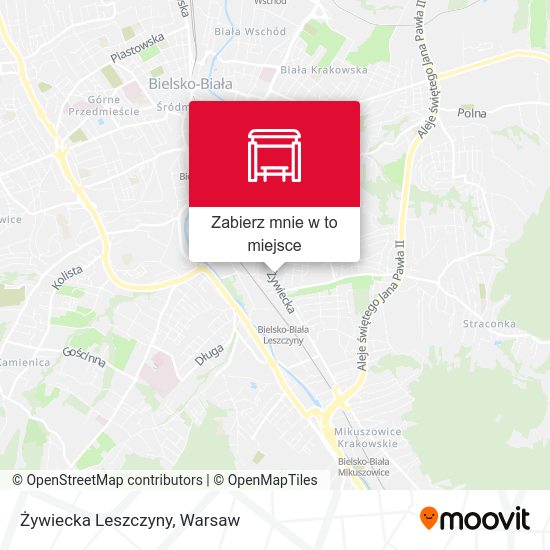 Mapa Żywiecka Leszczyny