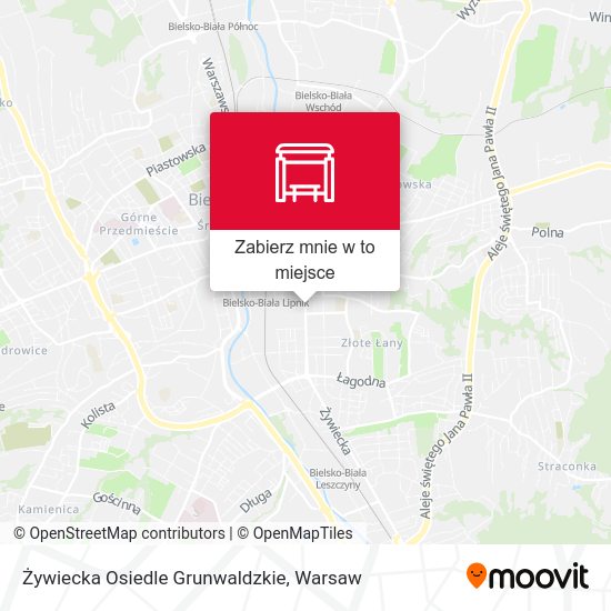 Mapa Żywiecka Osiedle Grunwaldzkie