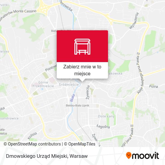 Mapa Dmowskiego Urząd Miejski