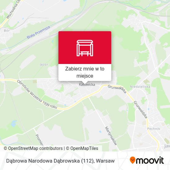 Mapa Dąbrowa Narodowa Dąbrowska (112)