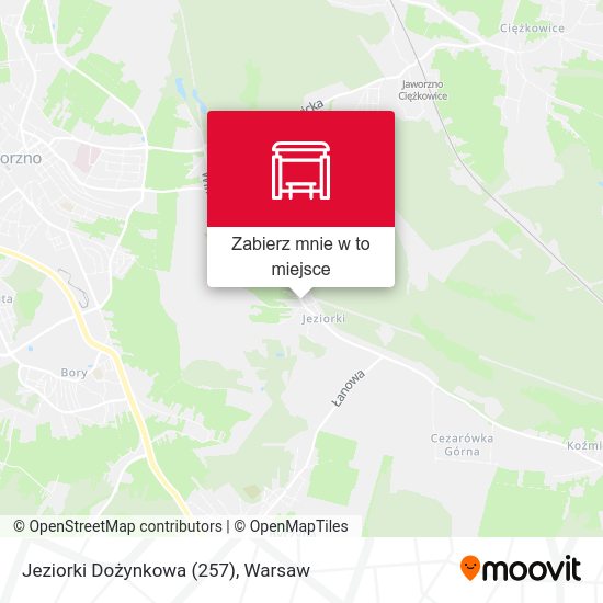 Mapa Jeziorki Dożynkowa (257)