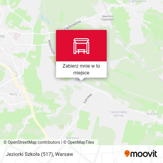 Mapa Jeziorki Szkoła (517)