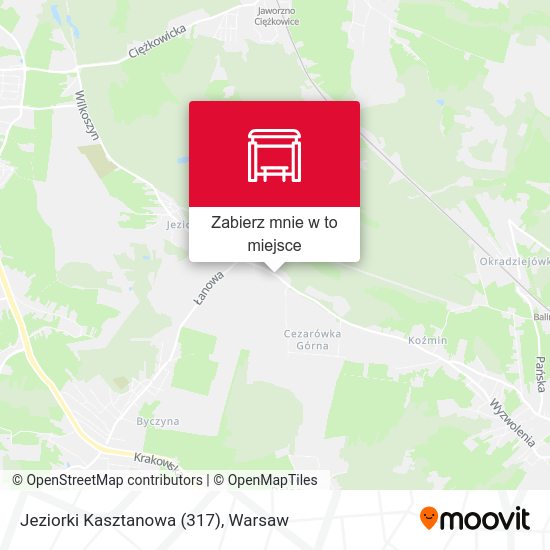 Mapa Jeziorki Kasztanowa (317)