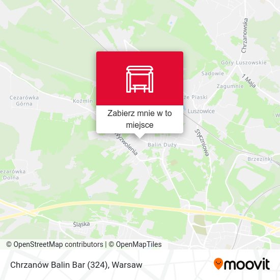 Mapa Chrzanów Balin Bar (324)