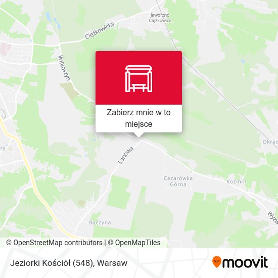 Mapa Jeziorki Kościół (548)