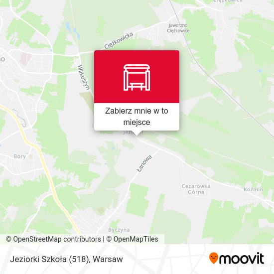 Mapa Jeziorki Szkoła (518)