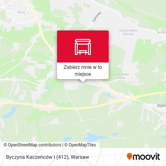 Mapa Byczyna Kaczeńców I (412)