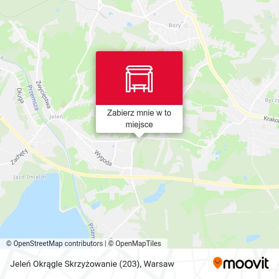 Mapa Jeleń Okrągle Skrzyżowanie (203)