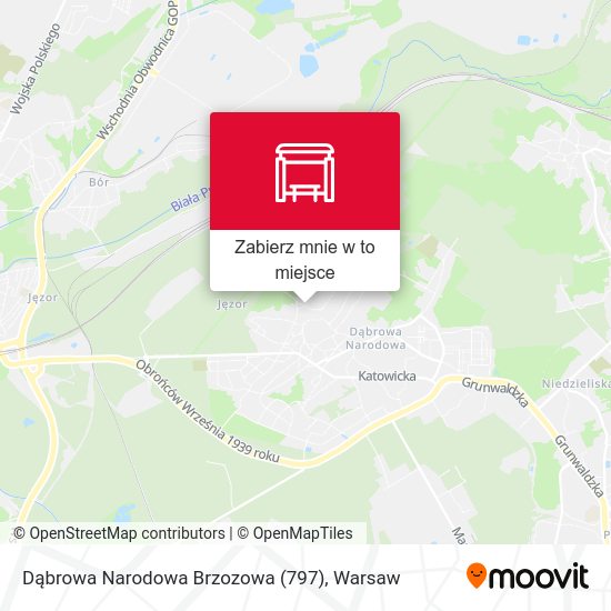 Mapa Dąbrowa Narodowa Brzozowa (797)