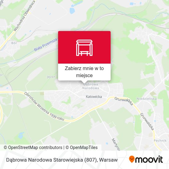 Mapa Dąbrowa Narodowa Starowiejska (807)