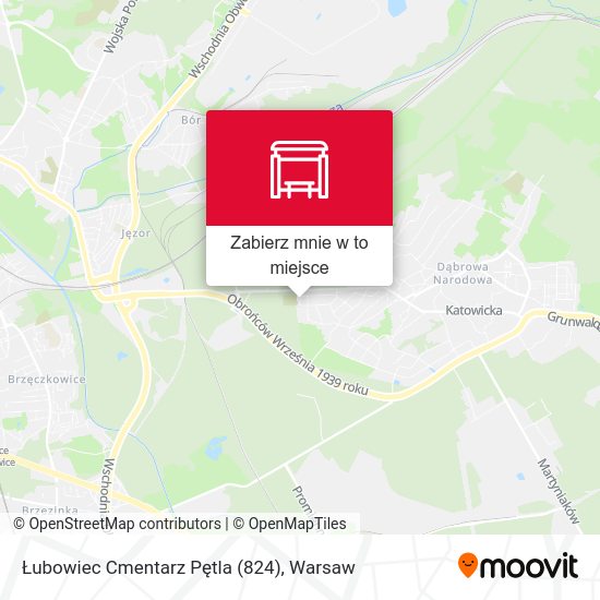 Mapa Łubowiec Cmentarz Pętla (824)