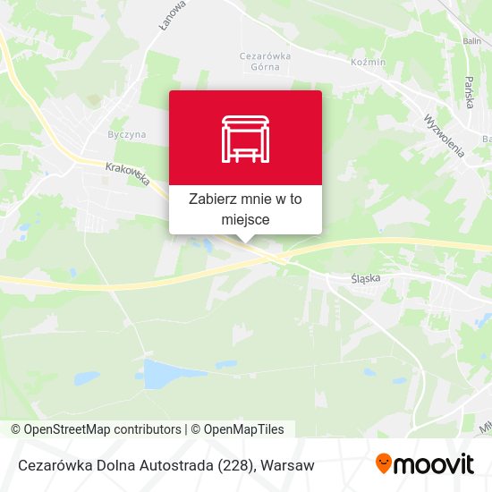 Mapa Cezarówka Dolna Autostrada (228)