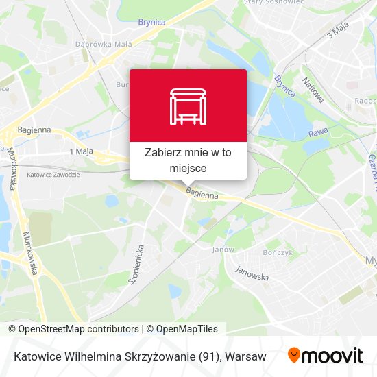 Mapa Katowice Wilhelmina Skrzyżowanie (91)