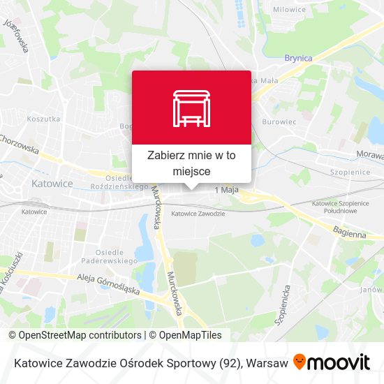 Mapa Katowice Zawodzie Ośrodek Sportowy (92)