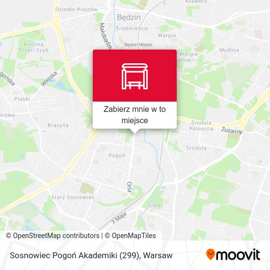 Mapa Sosnowiec Pogoń Akademiki (299)