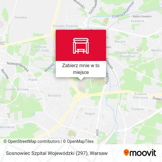 Mapa Sosnowiec Szpital Wojewódzki (297)