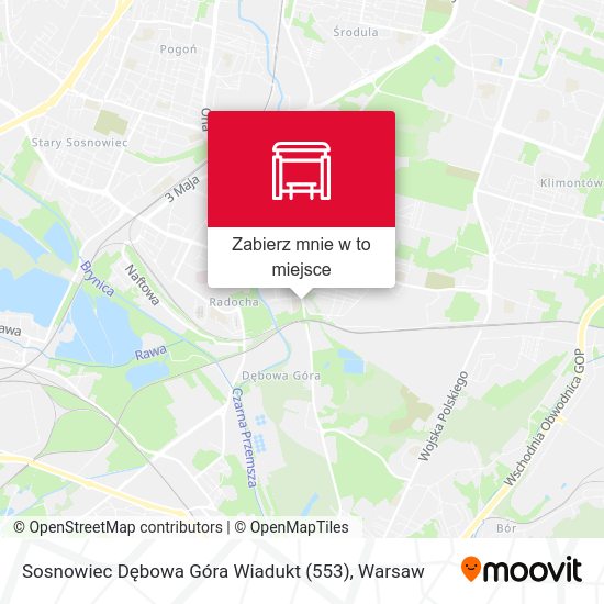 Mapa Sosnowiec Dębowa Góra Wiadukt (553)