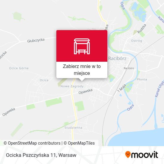 Mapa Ocicka Pszczyńska 11