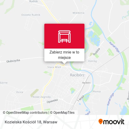 Mapa Kozielska Kościół 18