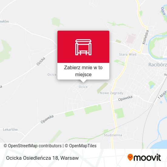 Mapa Ocicka Osiedleńcza 18