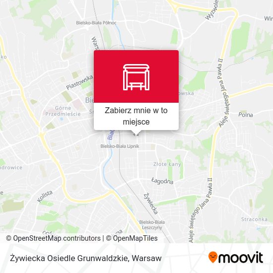 Mapa Żywiecka Osiedle Grunwaldzkie