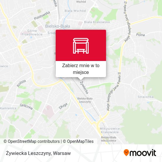 Mapa Żywiecka Leszczyny