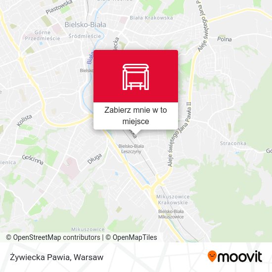 Mapa Żywiecka Pawia