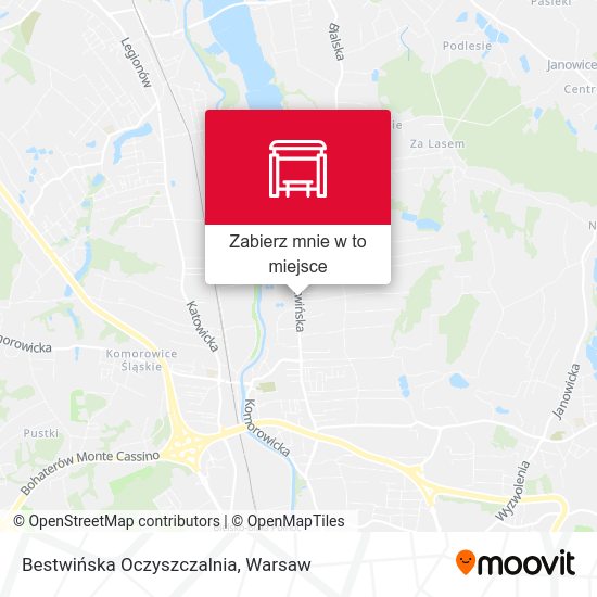 Mapa Bestwińska Oczyszczalnia