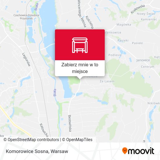 Mapa Komorowice Sosna