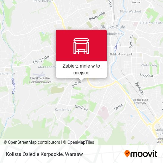 Mapa Kolista Osiedle Karpackie