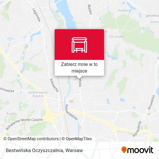 Mapa Bestwińska Oczyszczalnia