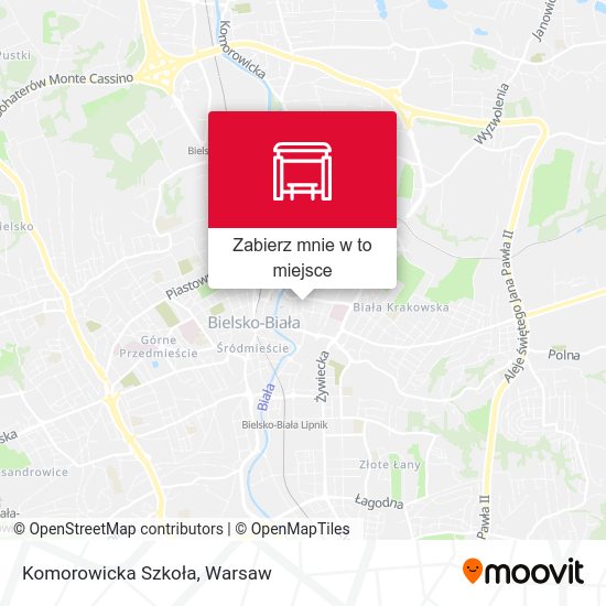 Mapa Komorowicka Szkoła