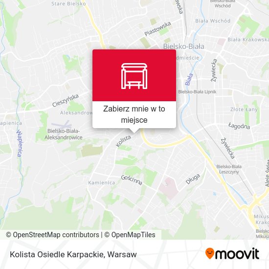 Mapa Kolista Osiedle Karpackie