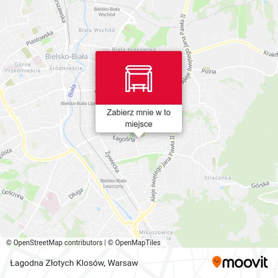 Mapa Łagodna Złotych Klosów