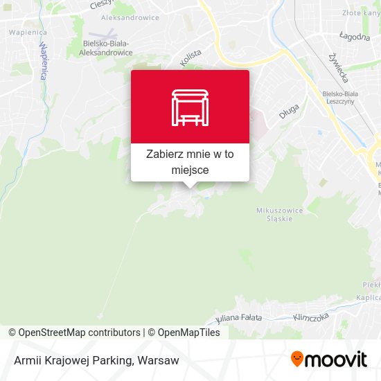 Mapa Armii Krajowej Parking